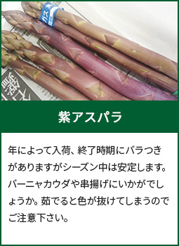 紫アスパラ